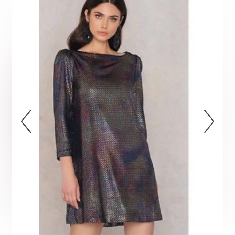 Free People Diamonds Are Forever Mini Multicolor Dress Size Large